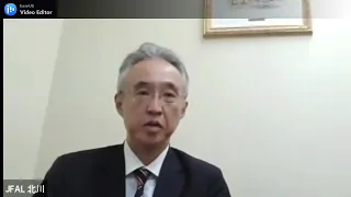 北川理事長挨拶　動画キャプチャ